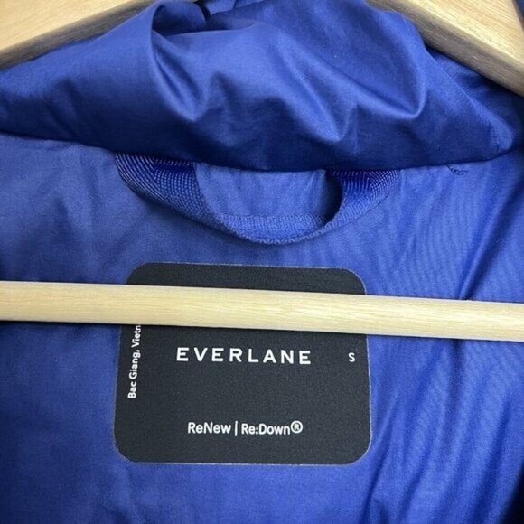 Everlane The Re:Down Puffy Puff Jacket ~ Small ~ Cobalt Blue - Picture 9 of 14